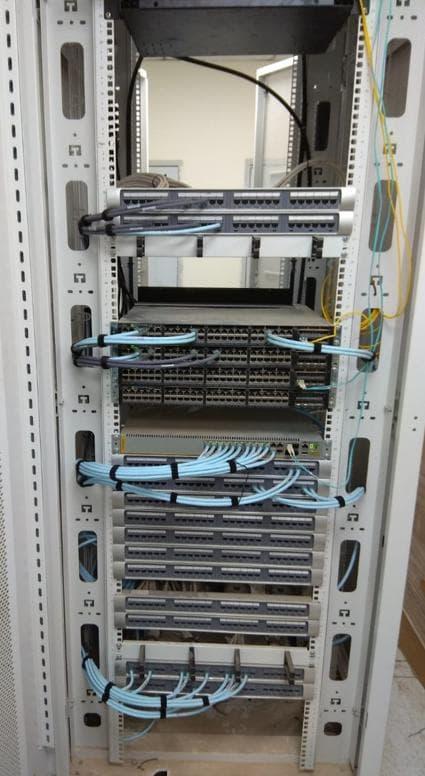 Fiber and CAT6A dressing 1