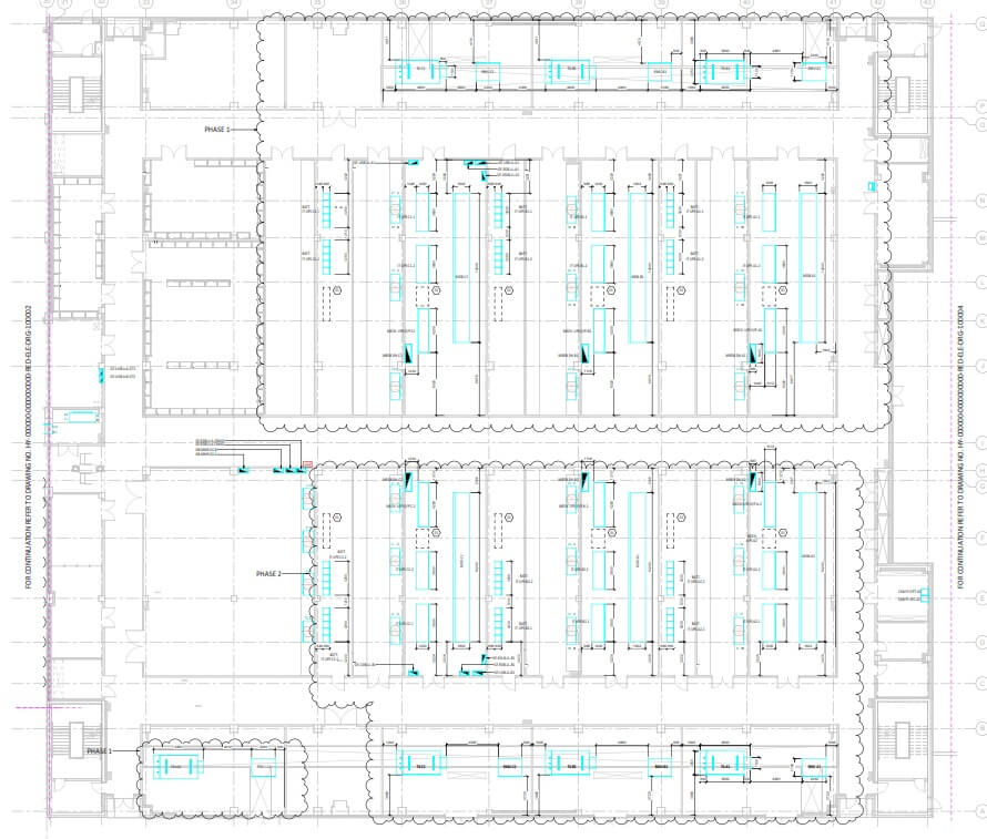 Mechanical layout – left sheet