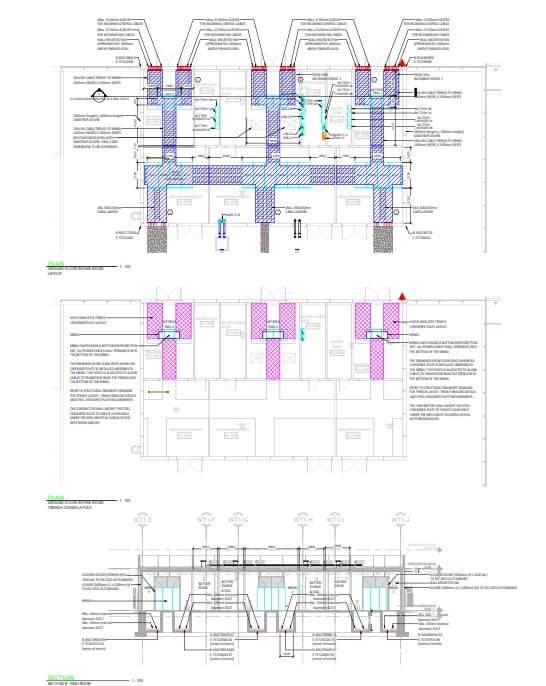Mechanical layout – left sheet