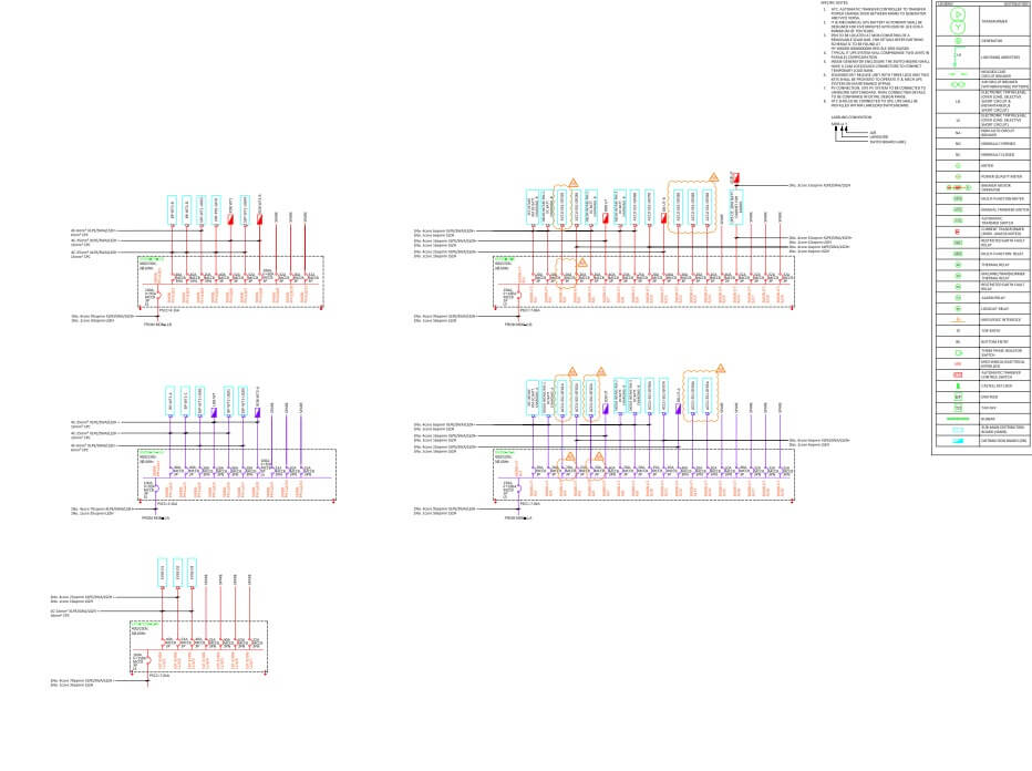 Mechanical layout – right sheet